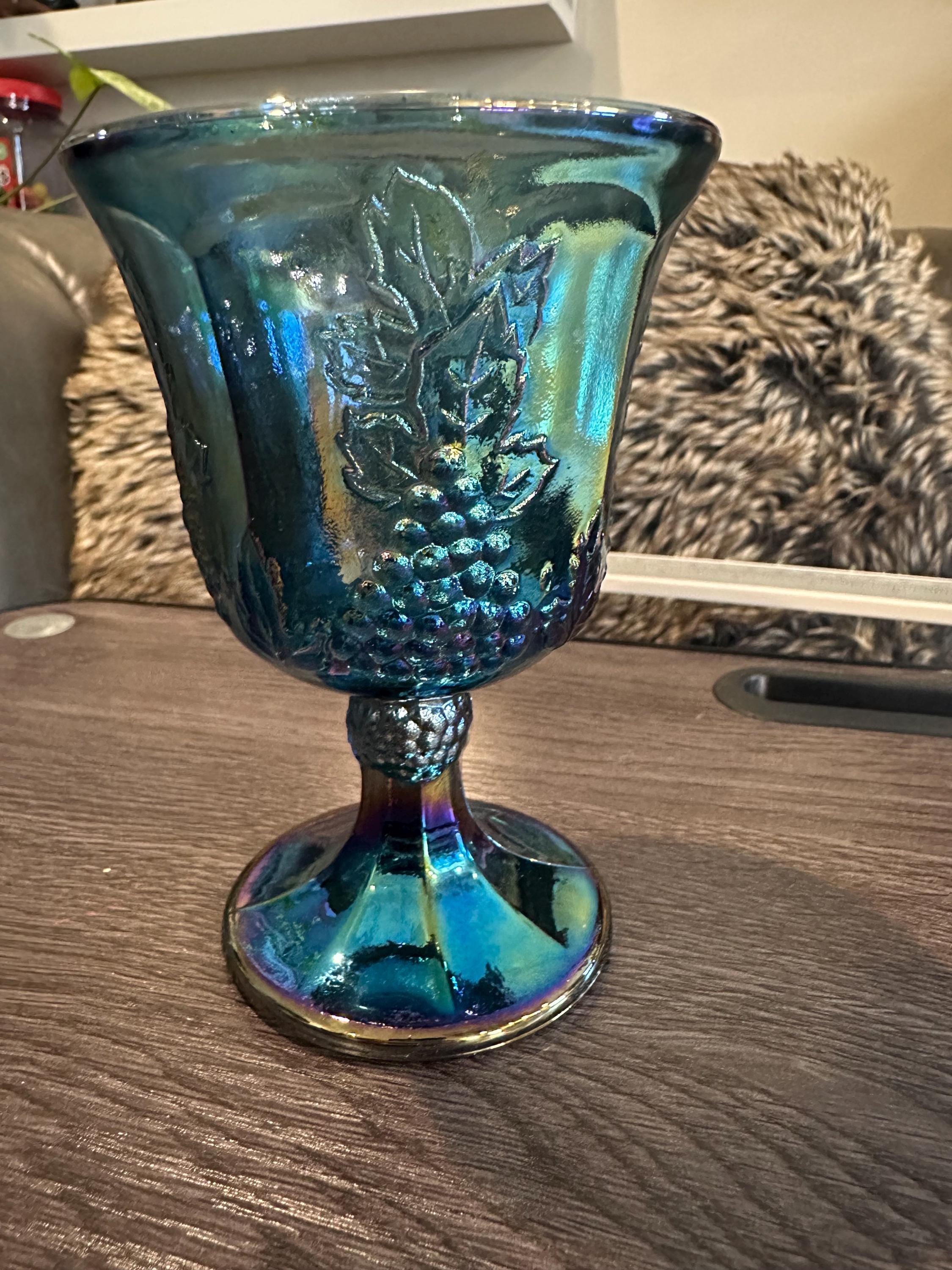 Blue Indiana Glass Carnival Glass - Etsy