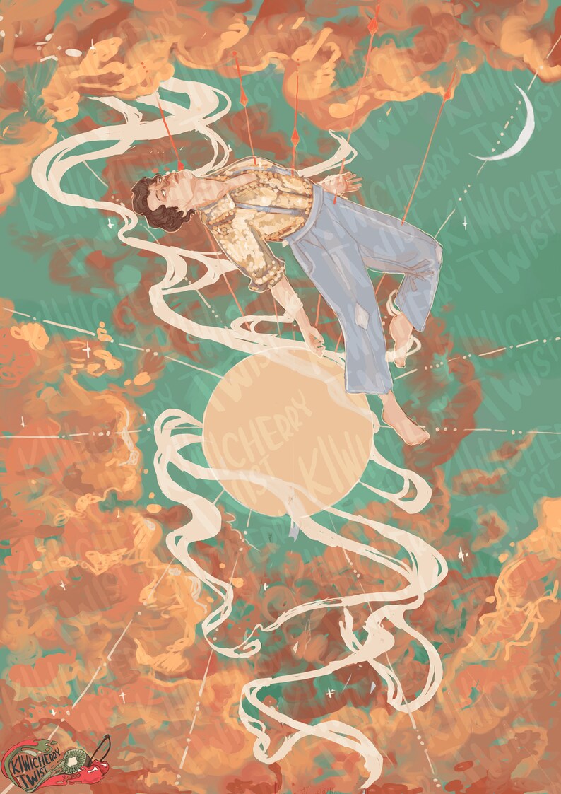 Harry Styles/' song Golden as a Drawing PRINT