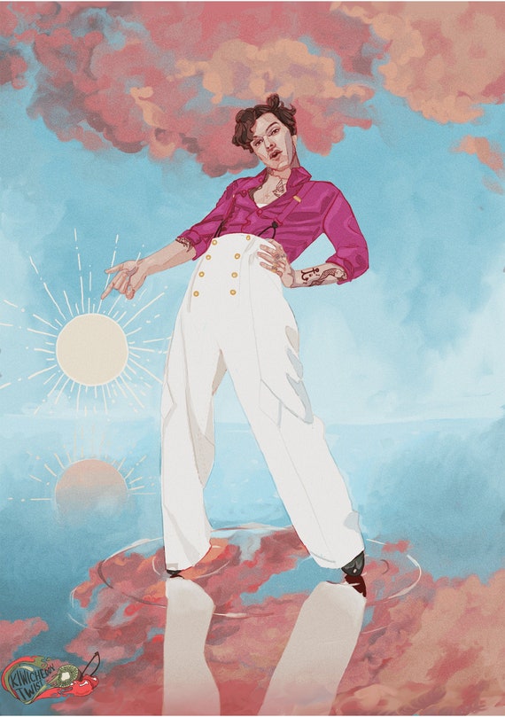 Poster Harry Styles Fine Line Album Illustration Etsy Poster Harry Styles Fine Line Album Illustration Etsy