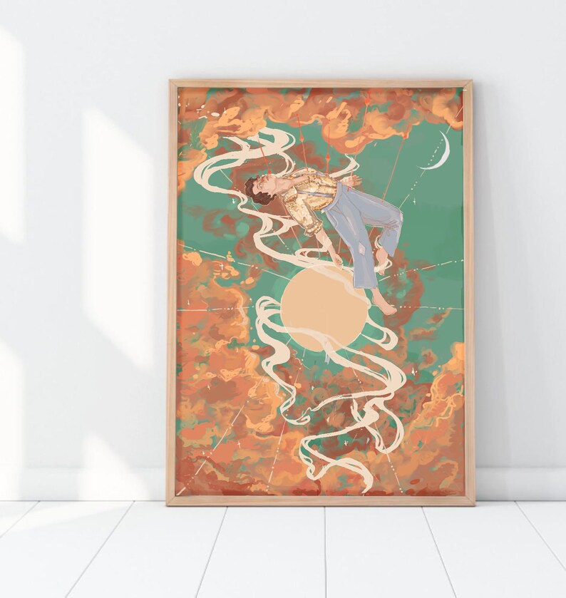 Harry Styles/' song Golden as a Drawing PRINT