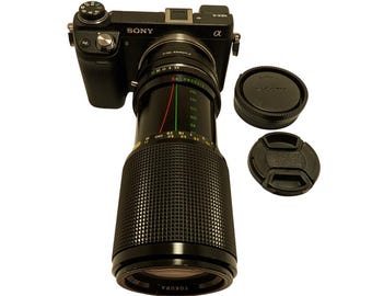 Sony E-mount adapted TOKURA 80-200 mm F/4.5 SC Telephoto Zoom Lens