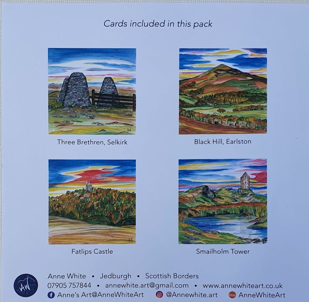 Scottish Borders Landmark Pack of Cards From Original