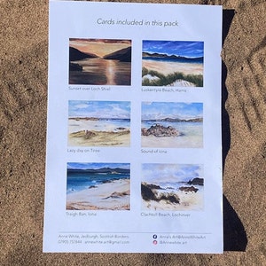 West Coast of Scotland Collection ( pack of 6 cards )