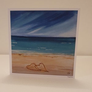 Moederdag / Valentijnsdag / verjaardag / verloving / trouwkaart / speciale gelegenheid - "Samen" (afgedrukt van origineel schilderij)
