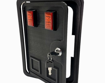 Full size arcade 3D printed coin door with LED credit buttons