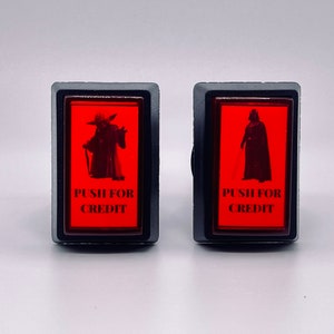 Yoda/Darth Vader Arcade1up LED coin door/credit buttons