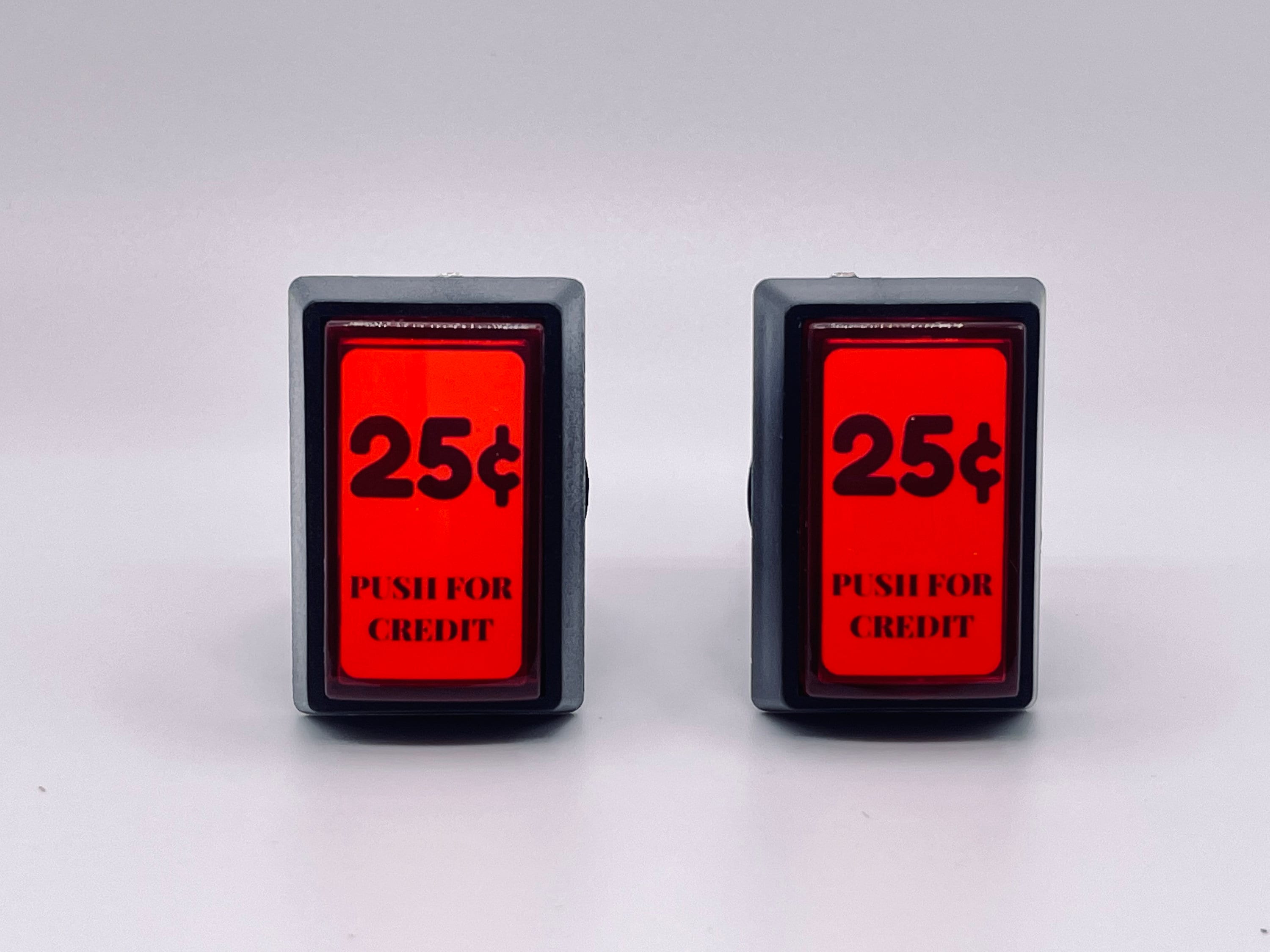 25 Cents Arcade1up LED Coin Door/credit Buttons - Etsy
