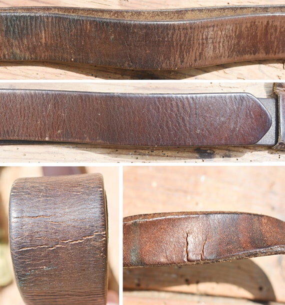 Vintage army belt, Vintage military belt, Bronze … - image 10