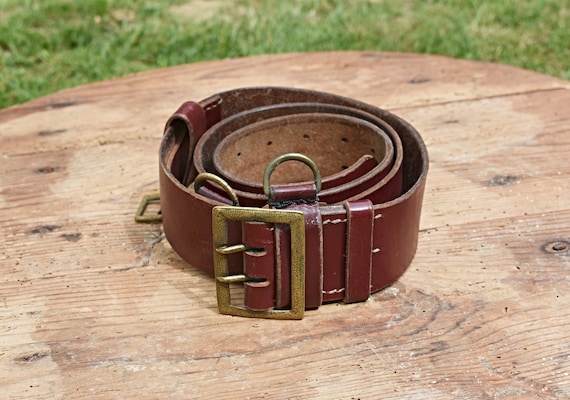 Antique army belt, Vintage military belt, Old army