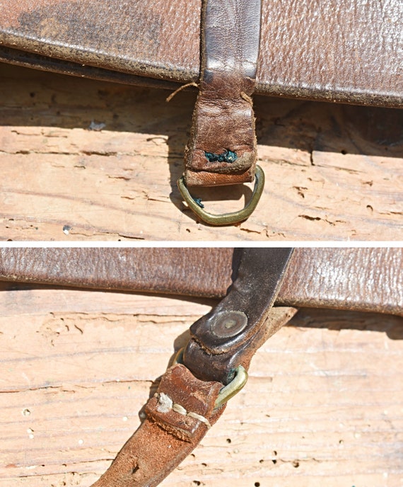 Vintage army belt, Vintage military belt, Bronze … - image 8