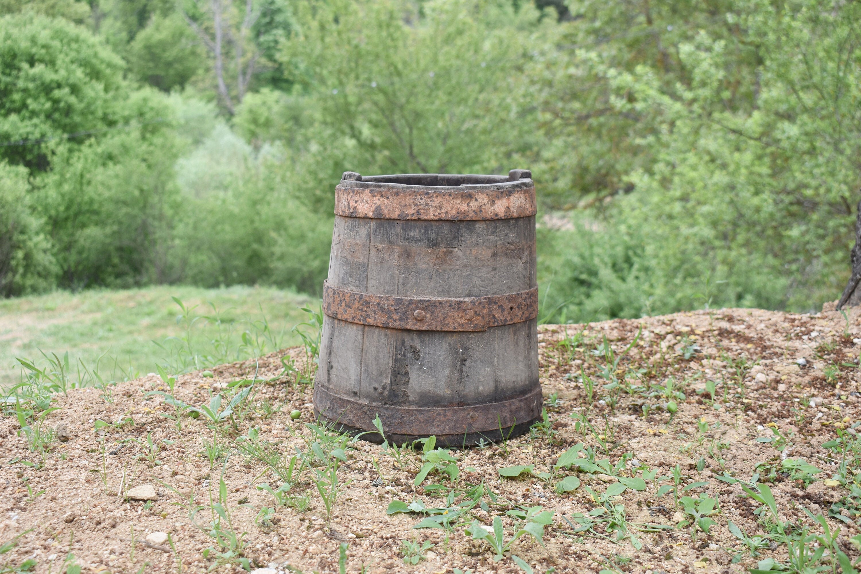 Antike Holzschale Primitives Holzeimer Holzwaren alte | Etsy