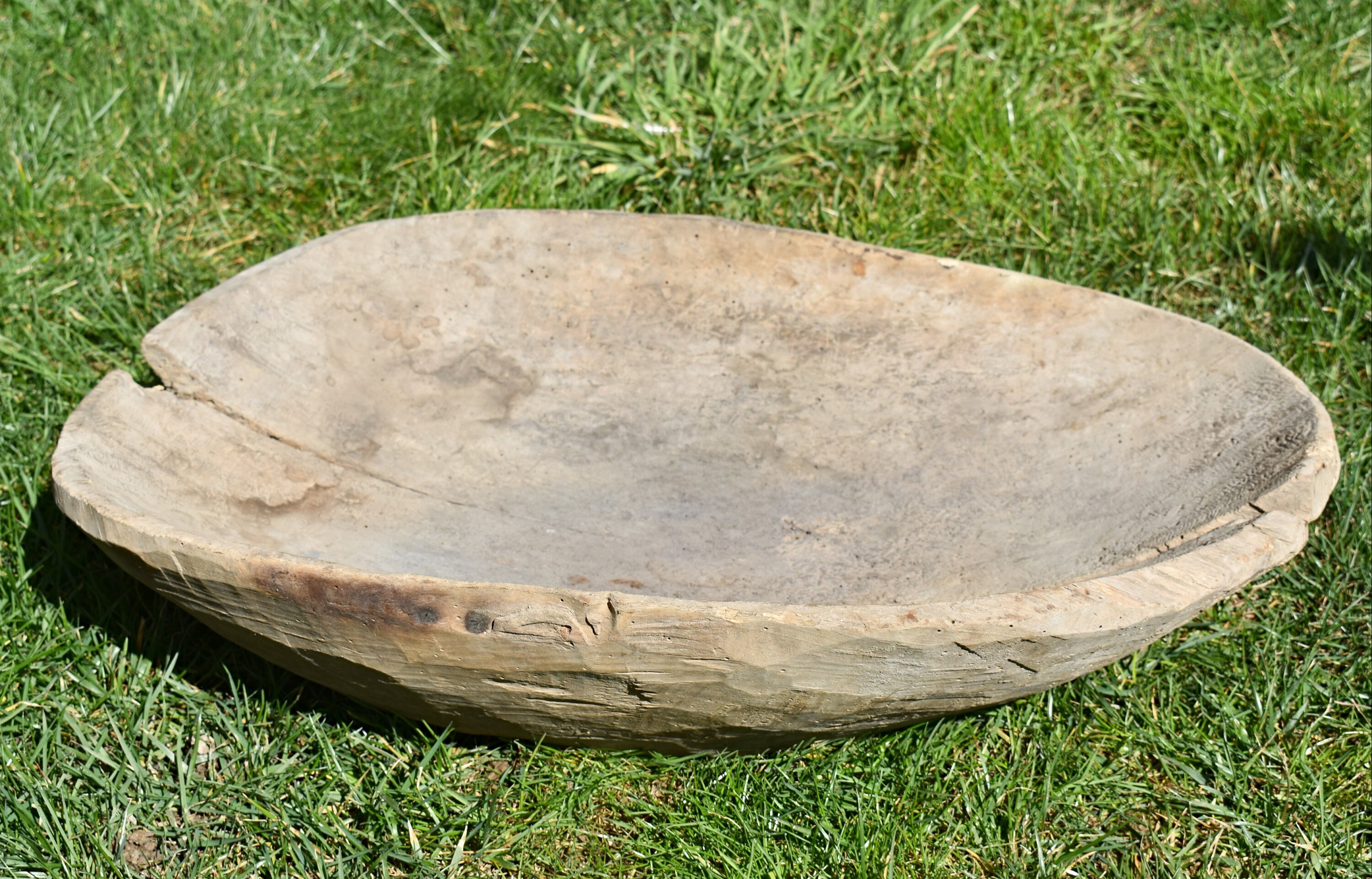 Antique wooden dough bowl Primitive hand carved bowl Wooden Etsy