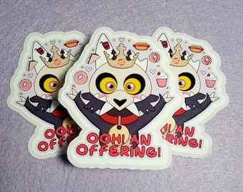 Owl House inspired sticker, King Sticker, An Offering, Stationery Stickers, Cute Accessories, Nerdy Gift, Water Bottle Sticker,Glossy Vinyl