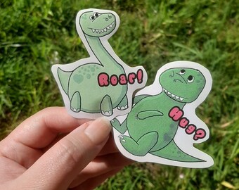 Dinosaur stickers, kawaii stickers, stationery for bullet journals, planners, laptops, party favors  goodie bags, card making, gift idea