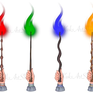 Baguette magique clipart, clipart école de magie, png école de magie, autocollants magiques, clipart de sorciers, png de sorciers, clipart école de sorciers