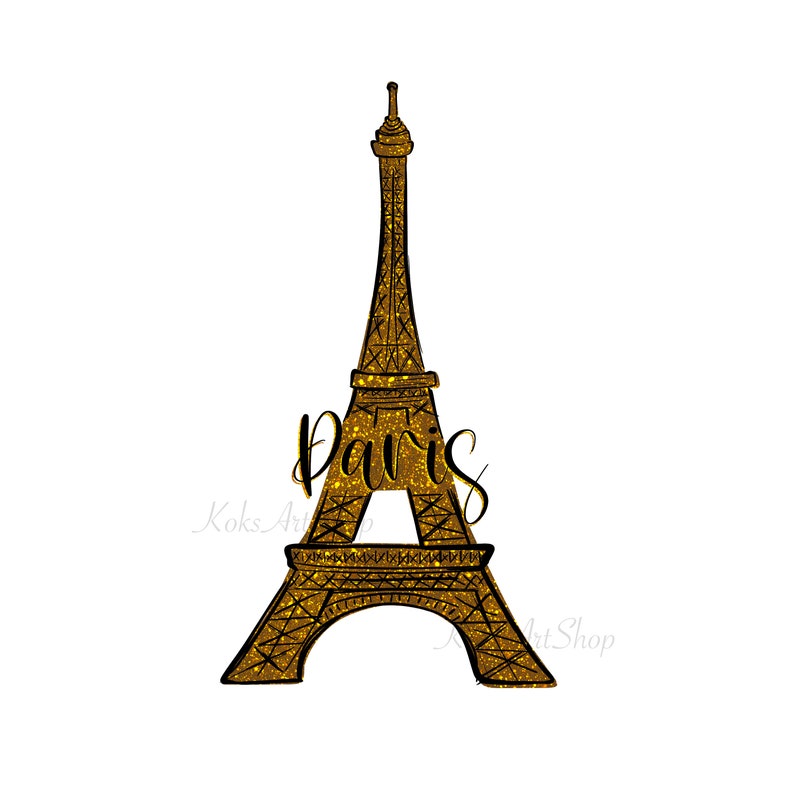 Eiffel Tower Png Eiffel Tower Clip Art Eiffel Tower - Etsy