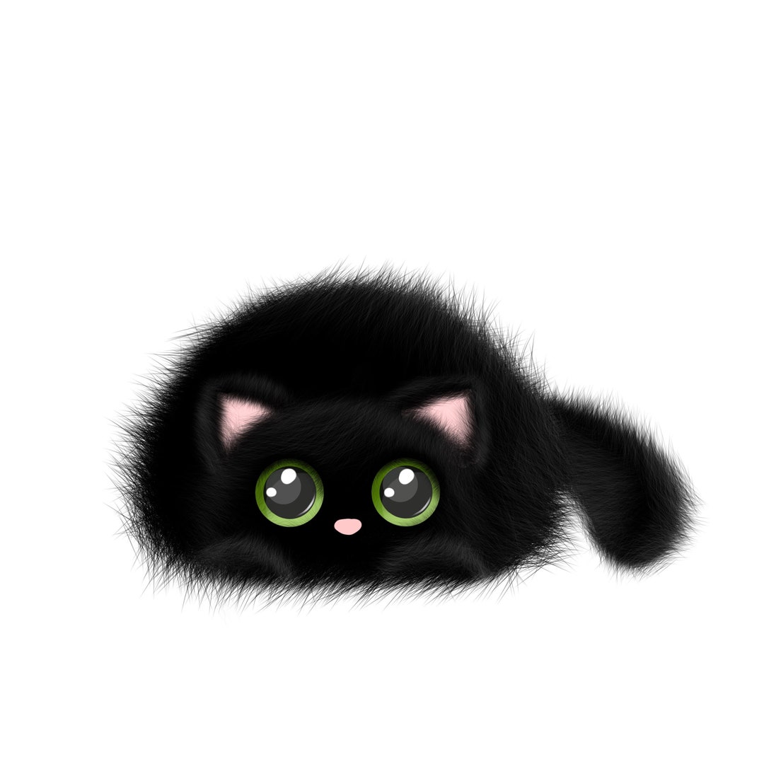 Черная кошка PNG, Черная кошка клипарт, Пушистый PNG, Пушистый клипарт ...
