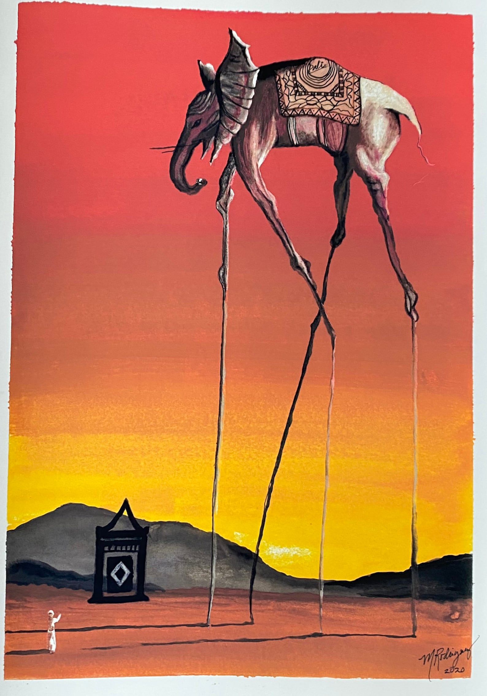 The Elephants Inspired by Salvador Dali Etsy