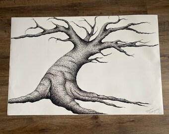 Pen and Ink Tree