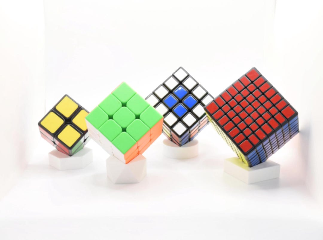 Cube Stand - 4 Pack: Geode, Hexagon, Cube, Cylinder - Etsy Australia