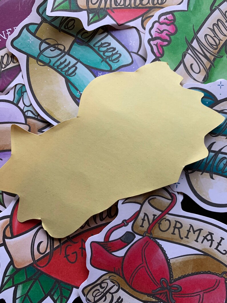 Artwork and Positivity for Tired Mums Tattoo Style Every Mama Matters Sticker