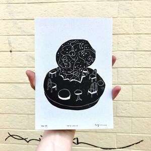 Tag 19 GROWING IDEAS 19 Human Relationships Linoprint Linoldruck Blockprint Lernen wachsen knowledge Community zusammen Wissen Schule