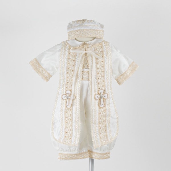 Boys Christening and Baptism Outfit I Ropon de Bautismo para Niño