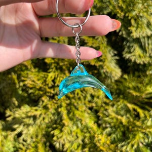Acrylic dolphin keychains/ handmade dolphin keychain