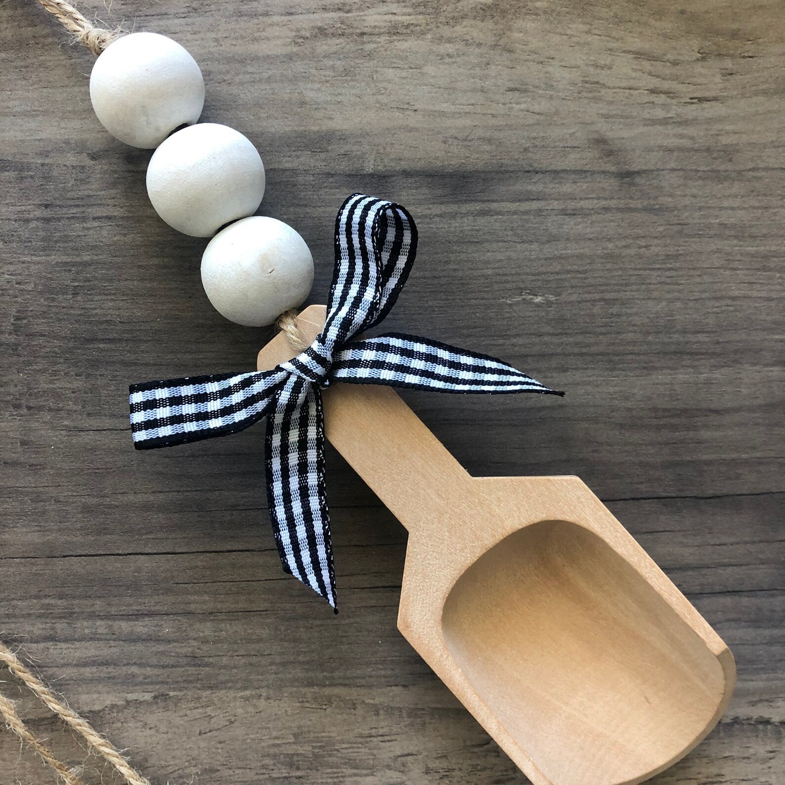 Mini Wood Scoop for Flour kitchen canister Etsy