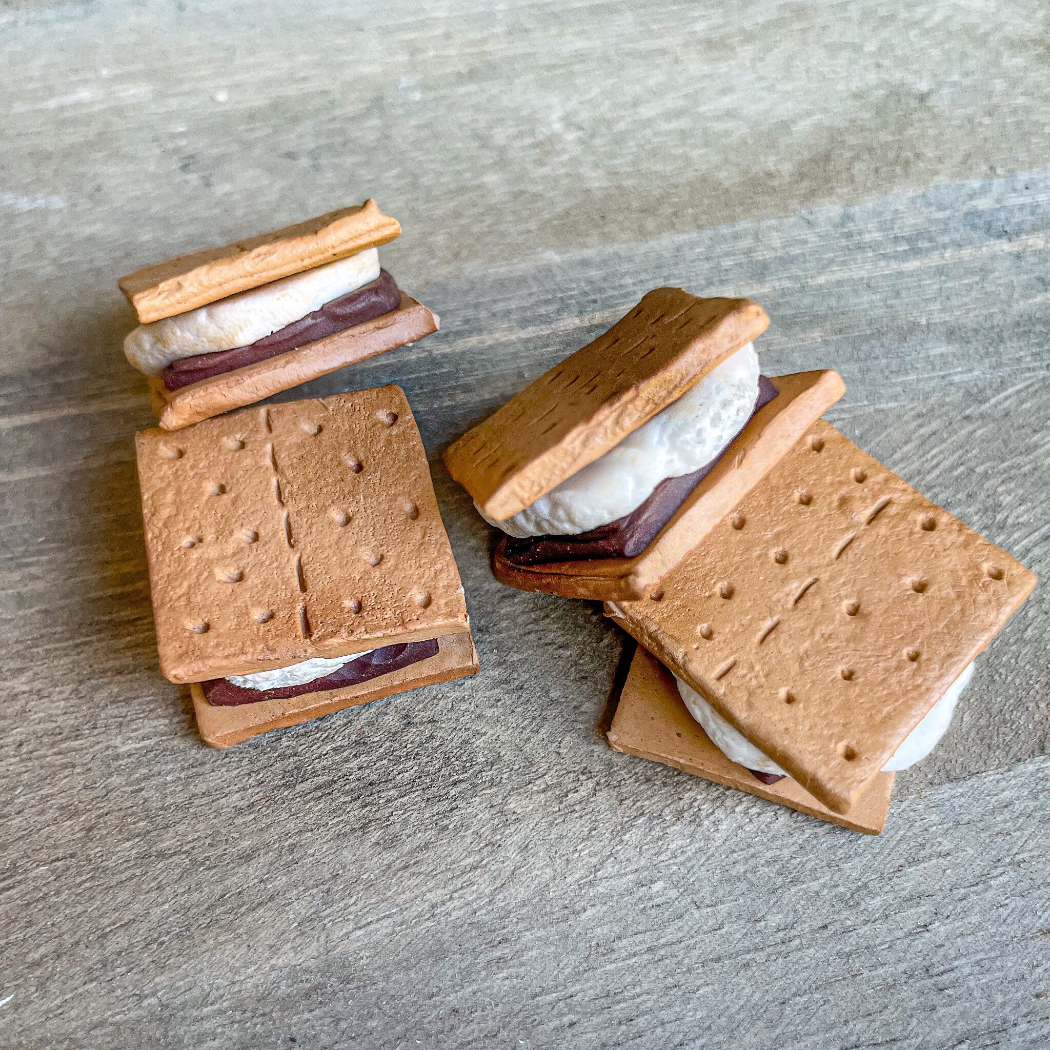 Faux Miniature Smore Fake Smores for Displays Crafts Etsy