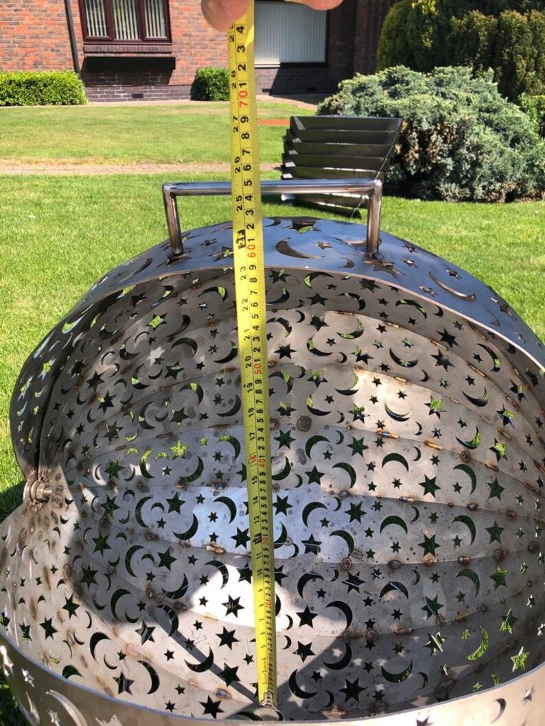 Stainless FirePit Moon & Stars Globe Fire Ball Fire Pit in Etsy