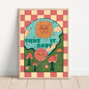 Take it Easy, Hippie Poster, Hippie Poster, Pop Art Poster, Hippie Poster, Pop Art Poster, Pop Art Poster, Pop Art Poster, Pop Art,