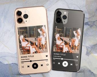 pics Clear Spotify Phone Case spotify song case etsy