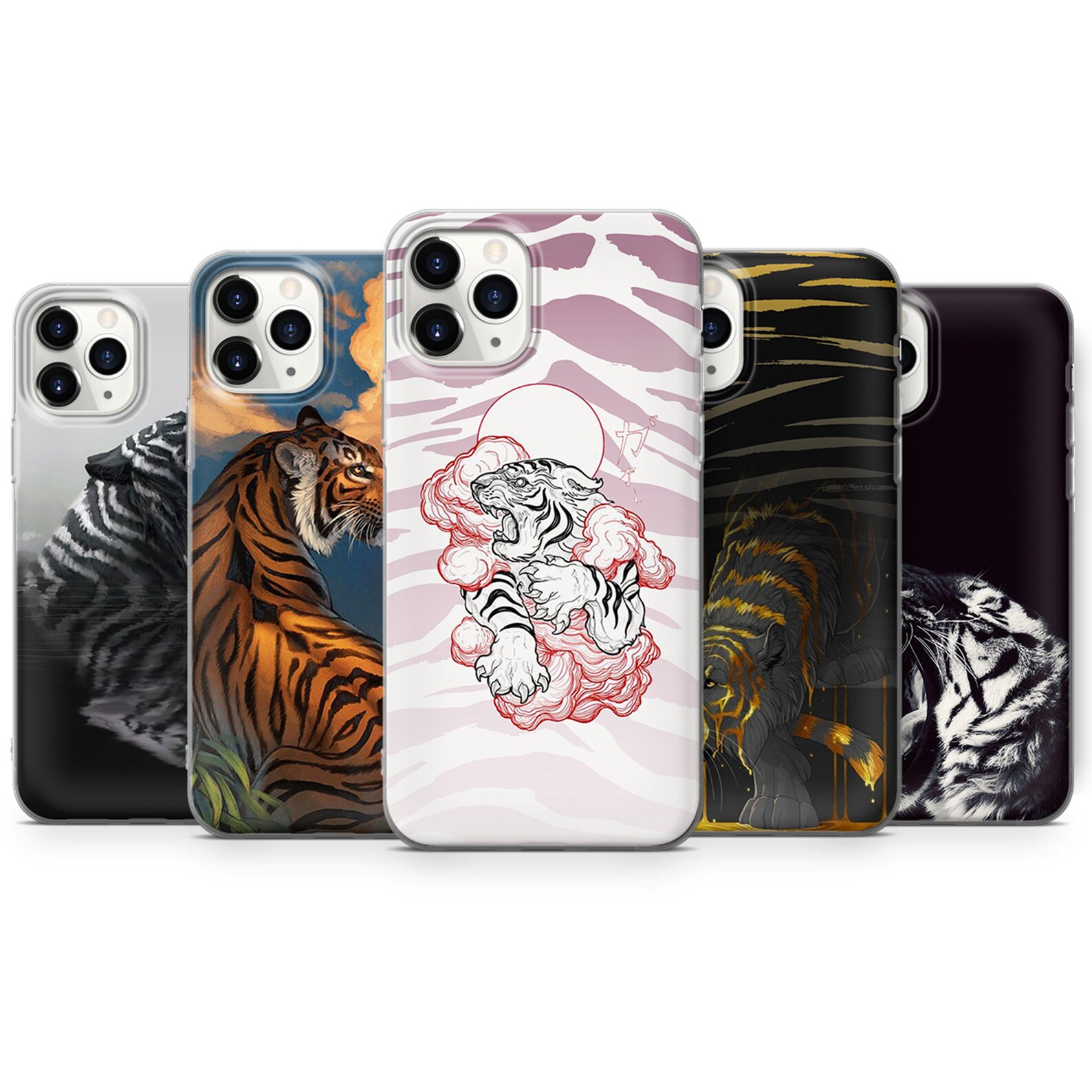 Tiger Phone Case Animal Cover for iPhone iPhone 12 7 8 Xs Etsy