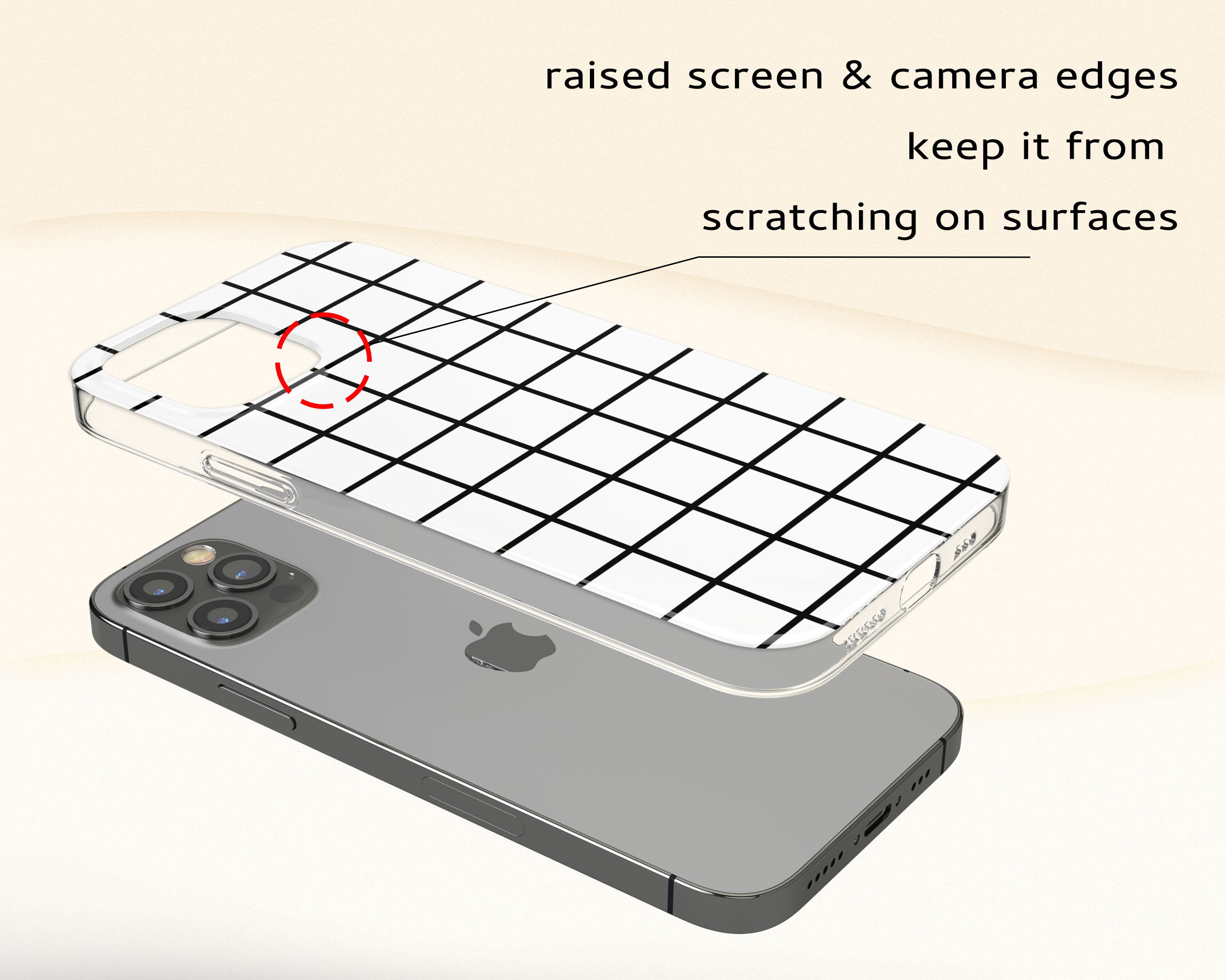 Abstract Grid Phone Case Checkerboard Cover for Iphone 13 12 Etsy UK