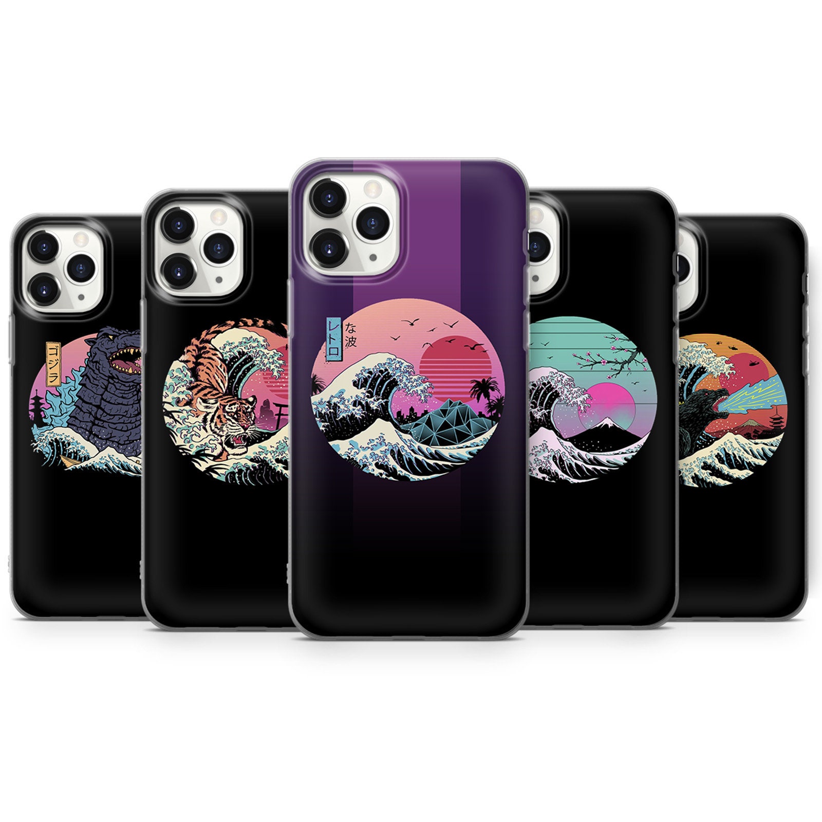 Japanese Wave Phone Case Kanagawa Great Wave Cover for iPhone Etsy