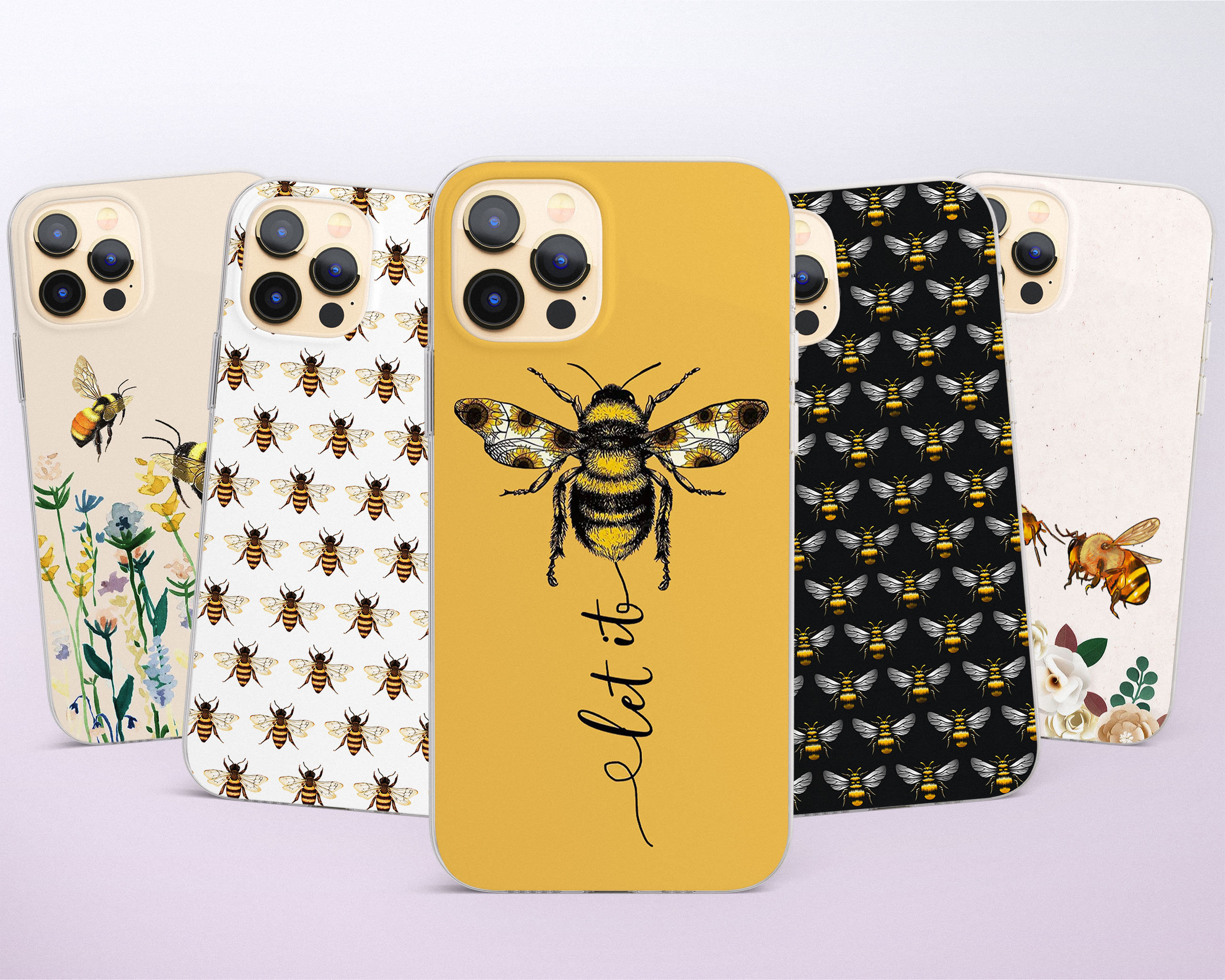 Samsung Galaxy S20 Pro iPhone 11 Pro 12 Max Eco Friendly Phone Case Save The Bees Phone Case Biodegradable Phone Case Mini