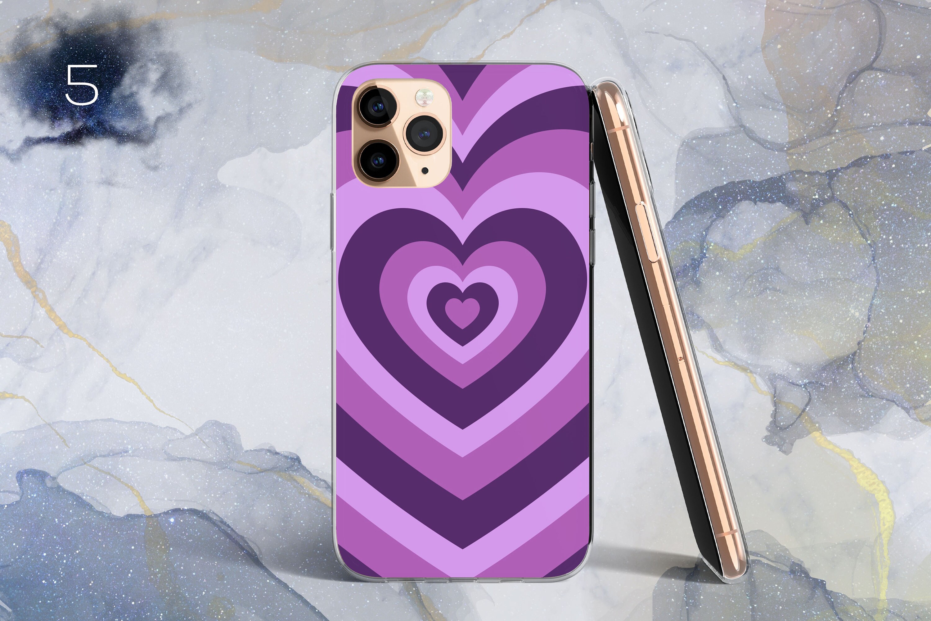 Brown Blue Red Heart Phone Case for iPhone 12 11 Pro Xs Max Xr Etsy