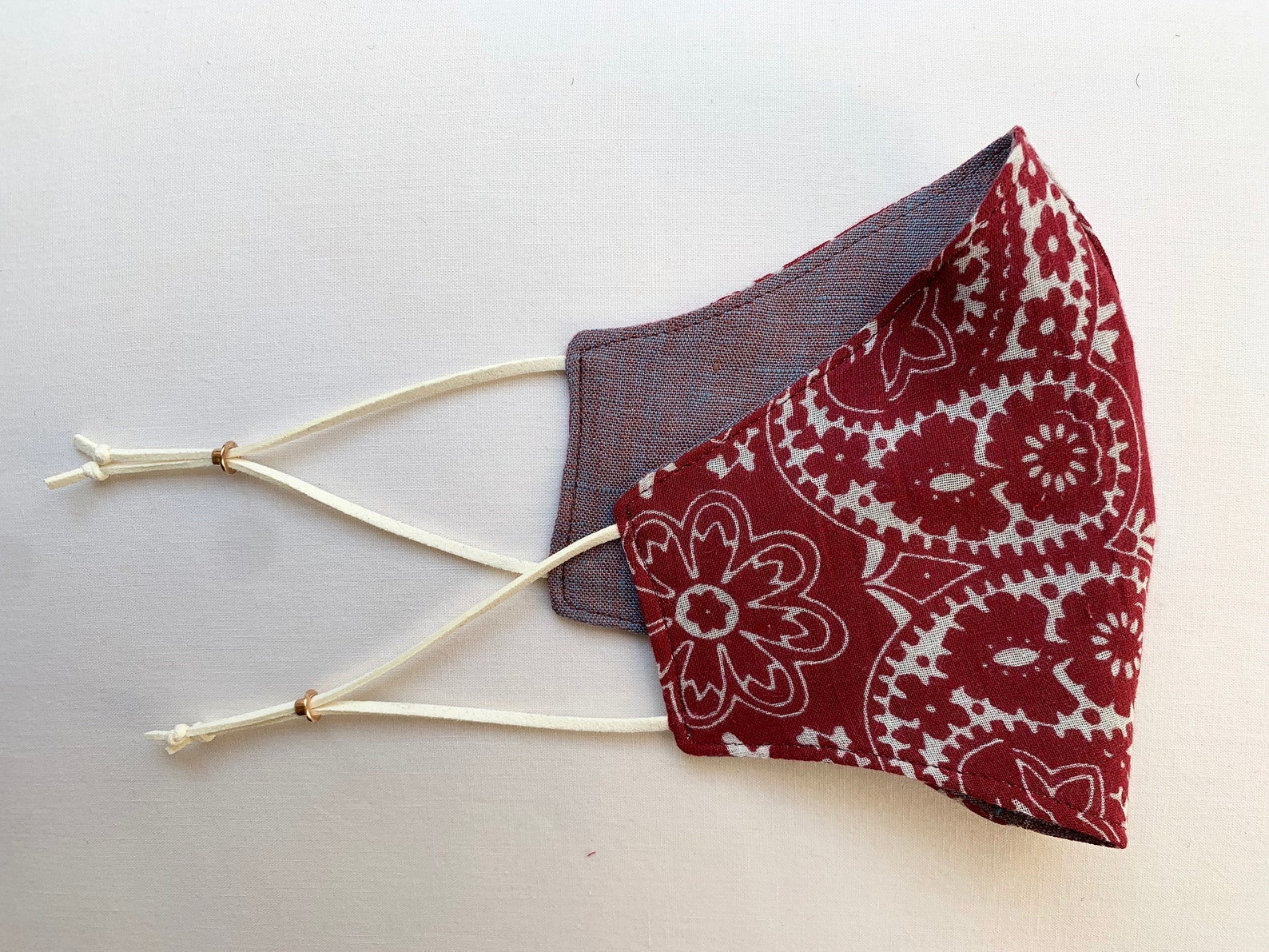Bandana Print (reversible) Linen Face Mask - Etsy