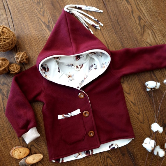 Jacket made of cotton fleece size 92 made of 100% cotton | cotton fleece jacket | children | Autumn