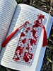 Blood Spatter Bookmark, Horror Bookmarks, Bloody bookmark, bookish gifts, resin bookmarks, Blood spat, Bookmarks, Halloween bookmark 