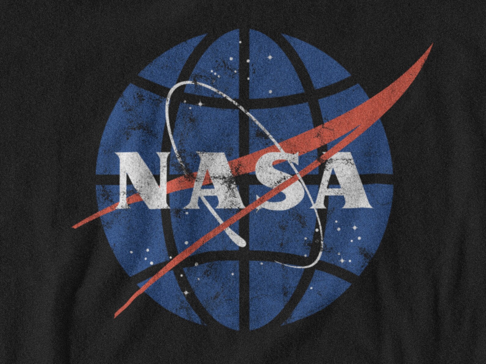NASA Globe Logo Shirt Vintage Look Space Tee Etsy