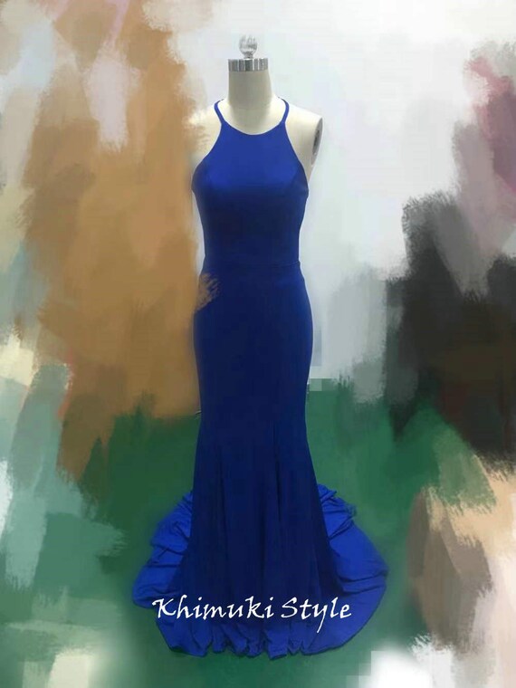 Tight Royal Blue Prom Dress - Etsy New Zealand