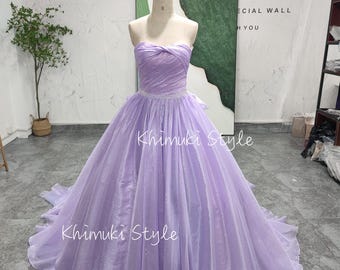 Strapless Sparkle Hochzeit Ballkleid