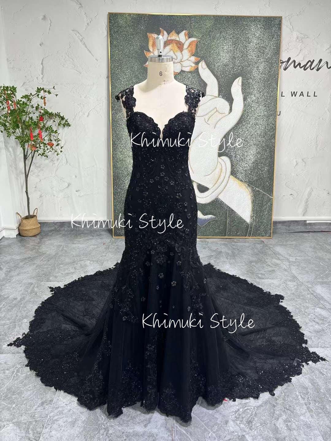 Black Lace Wedding Dress: Custom Fit Bridal Gown