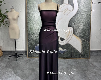 Vestido de fiesta sexy en negro y rosa con espalda descubierta, vestido de fiesta de los años 90