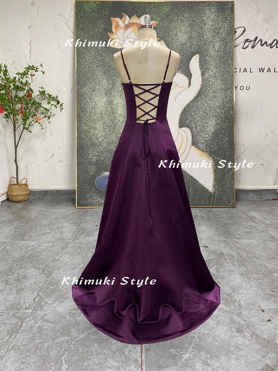 vintage purple prom dress Sheath Black and Purple Vintage Prom Dress daisystyledress