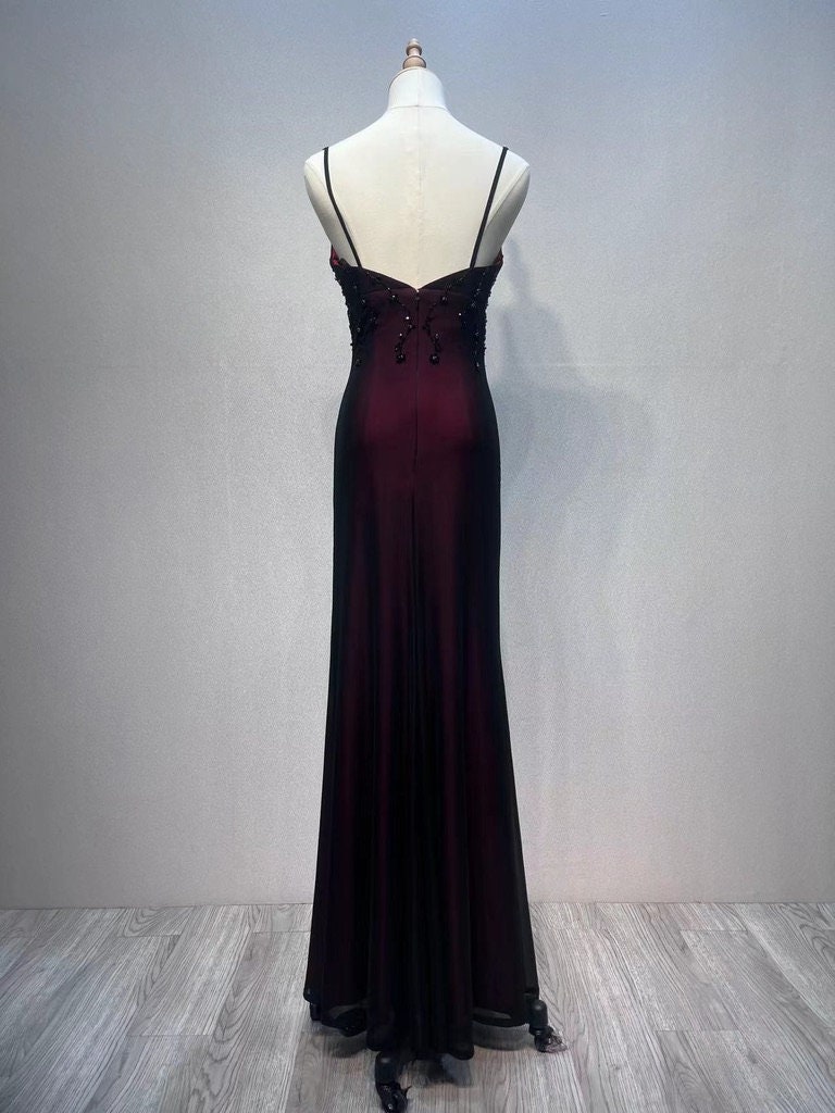 amanda wakeley black dress evening gown – U & Moi showing very little sign Size_S - US 4 Length:57
