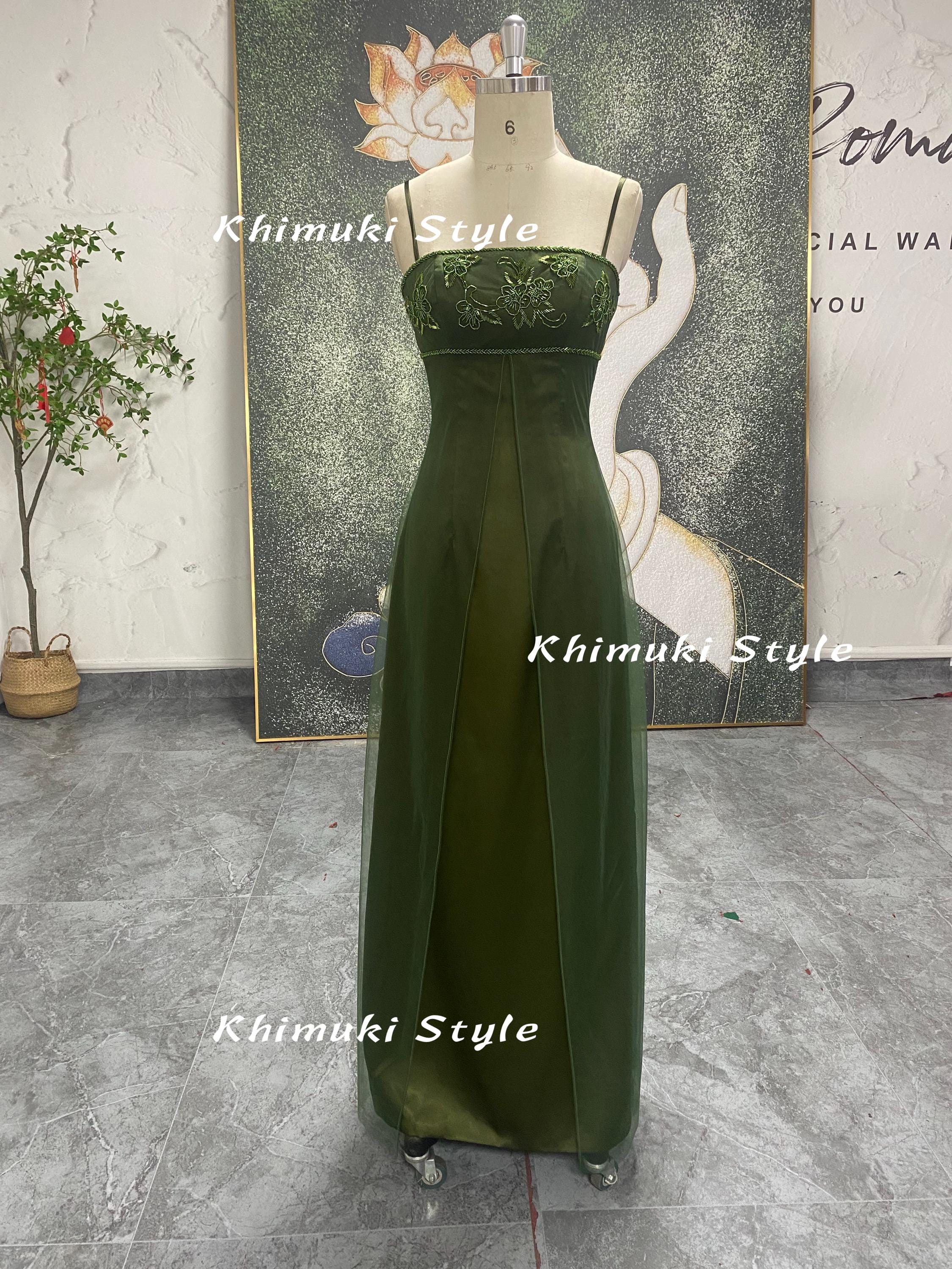 Khimuki Style Green Dress - Etsy