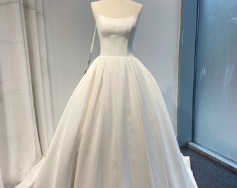 Ball Gown Soft Satin Wedding Dress